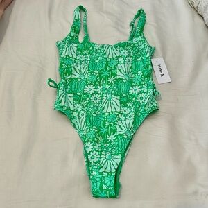 Green Women Swimsuit- Size L
